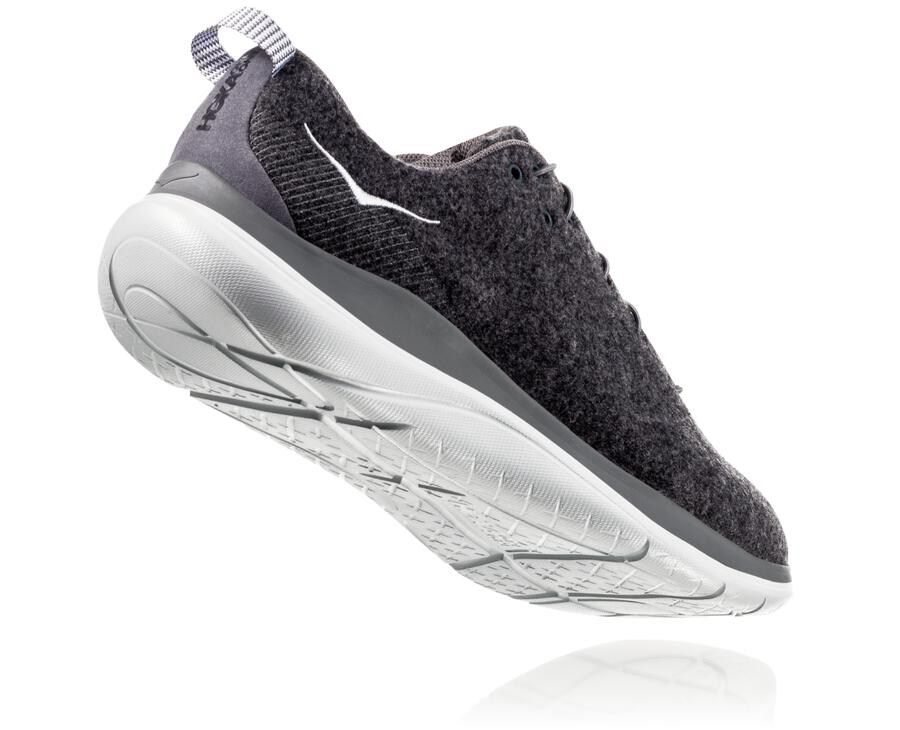 Hoka One One Tenisky Panske Siva - Hupana Flow Wool - 18472-QRNB